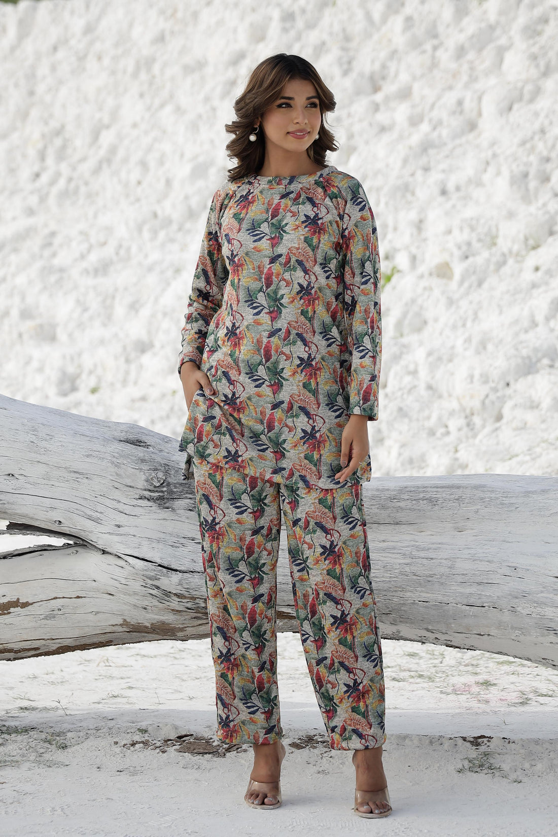 Elegant Pashmina Woolen Co-ord Set for Indian Women – Winter Collection | Co-Ord Set | Shop stylish women's clothing online at Label Flavia |