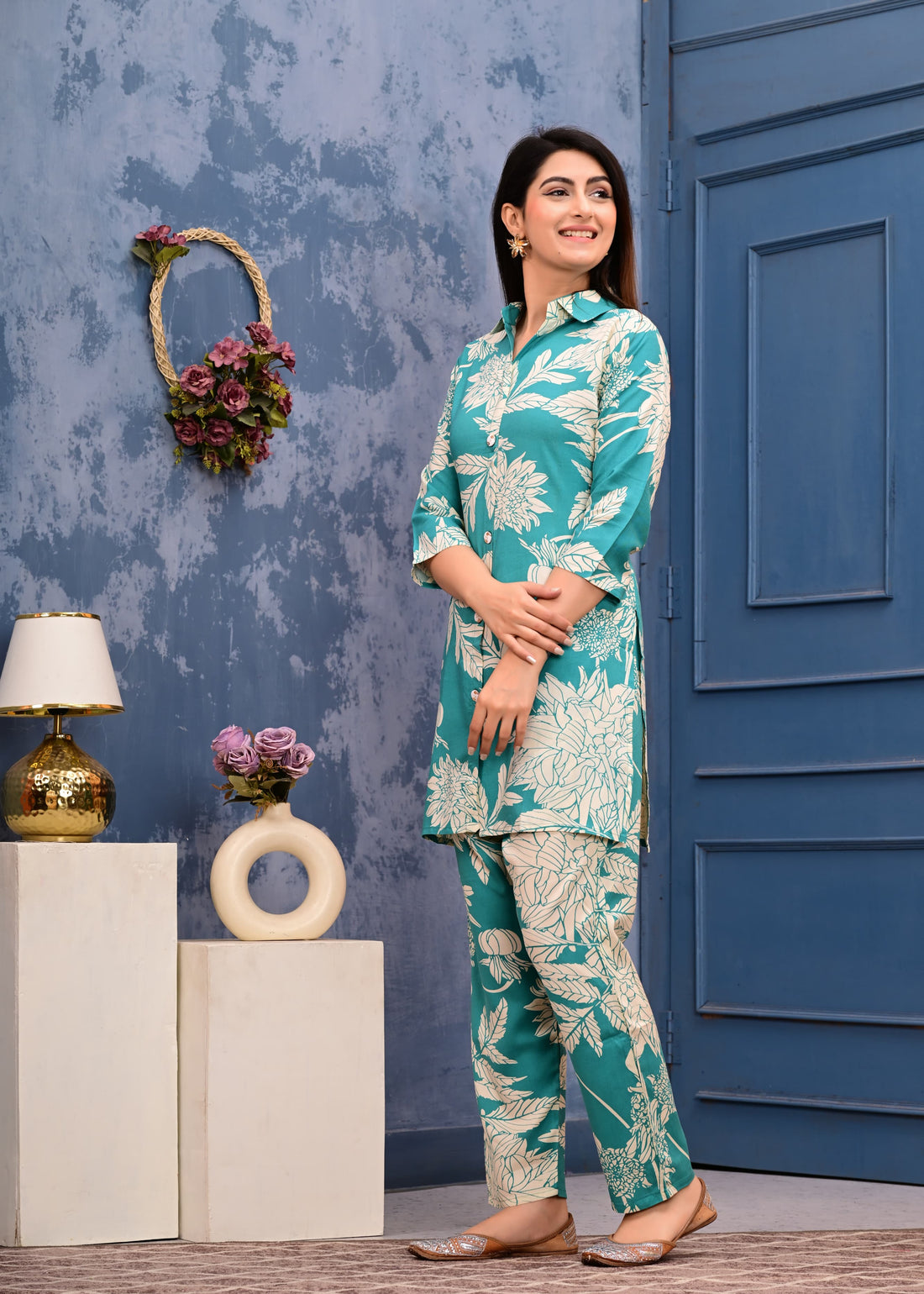 Premium Masleen Digital Printed Co-ord Set – Effortless Elegance & Modern Comfort