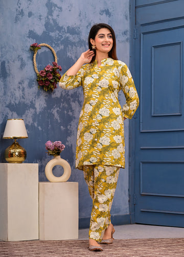 Premium Masleen Digital Printed Co-ord Set – Effortless Elegance & Modern Comfort