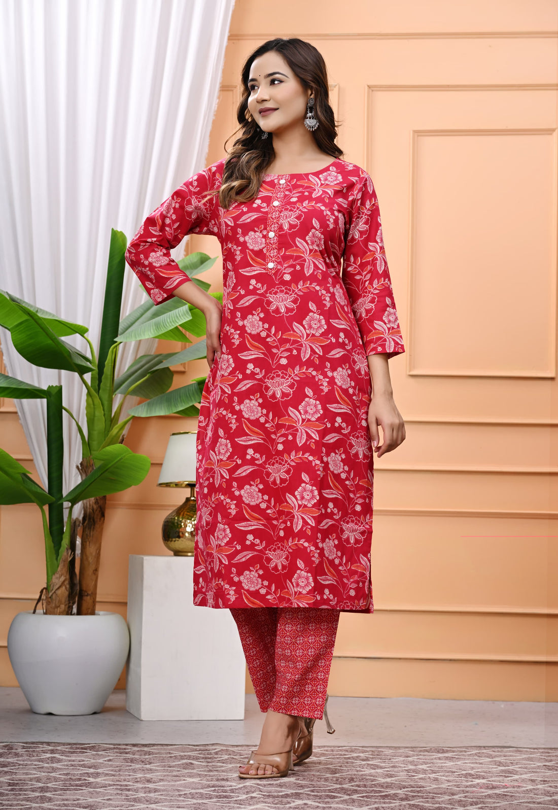 Premium Cotton Printed Kurta Pant Set – All-Day Comfort with Effortless Style