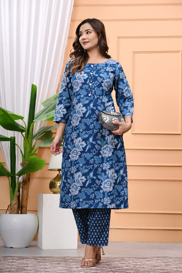 Premium Cotton Printed Kurta Pant Set – All-Day Comfort with Effortless Style