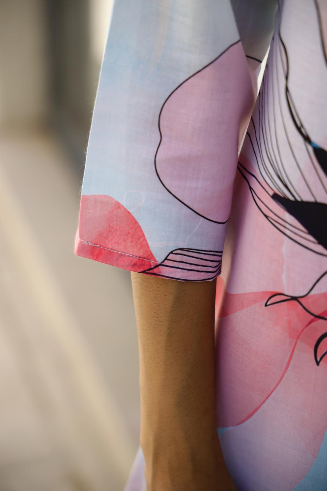 Floral Digital Print Soft Cotton Co-ord Set - Top & Trousers | Co-Ord Set | Shop stylish women's clothing online at Label Flavia |