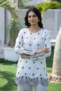 White Embroidered Co-ord Set - Elegant Floral Cotton Ensemble | Co-Ord Set | Shop stylish women's clothing online at Label Flavia |