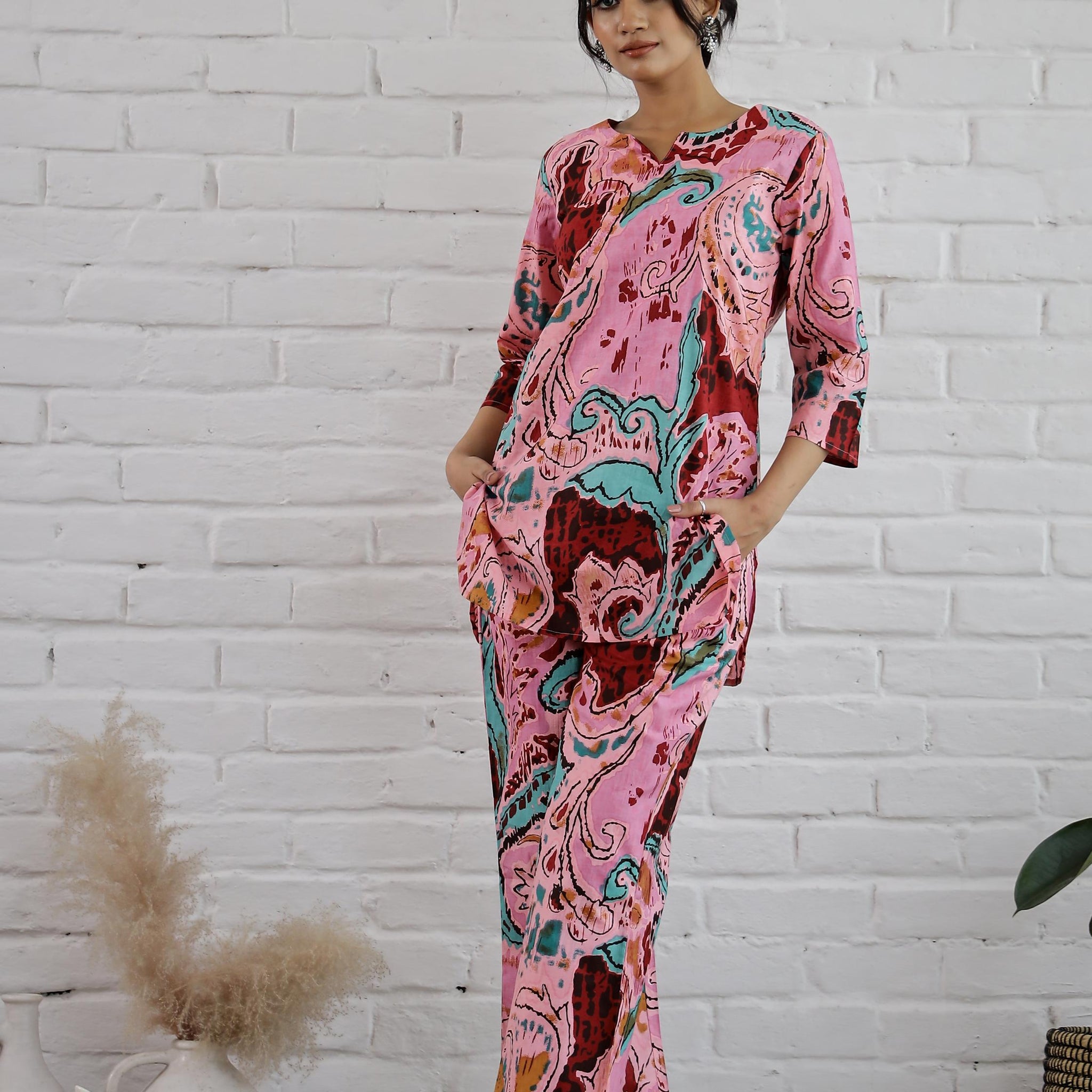 Cotton Printed Co-ord Set | Co-Ord Set | Shop stylish women's clothing online at Label Flavia |