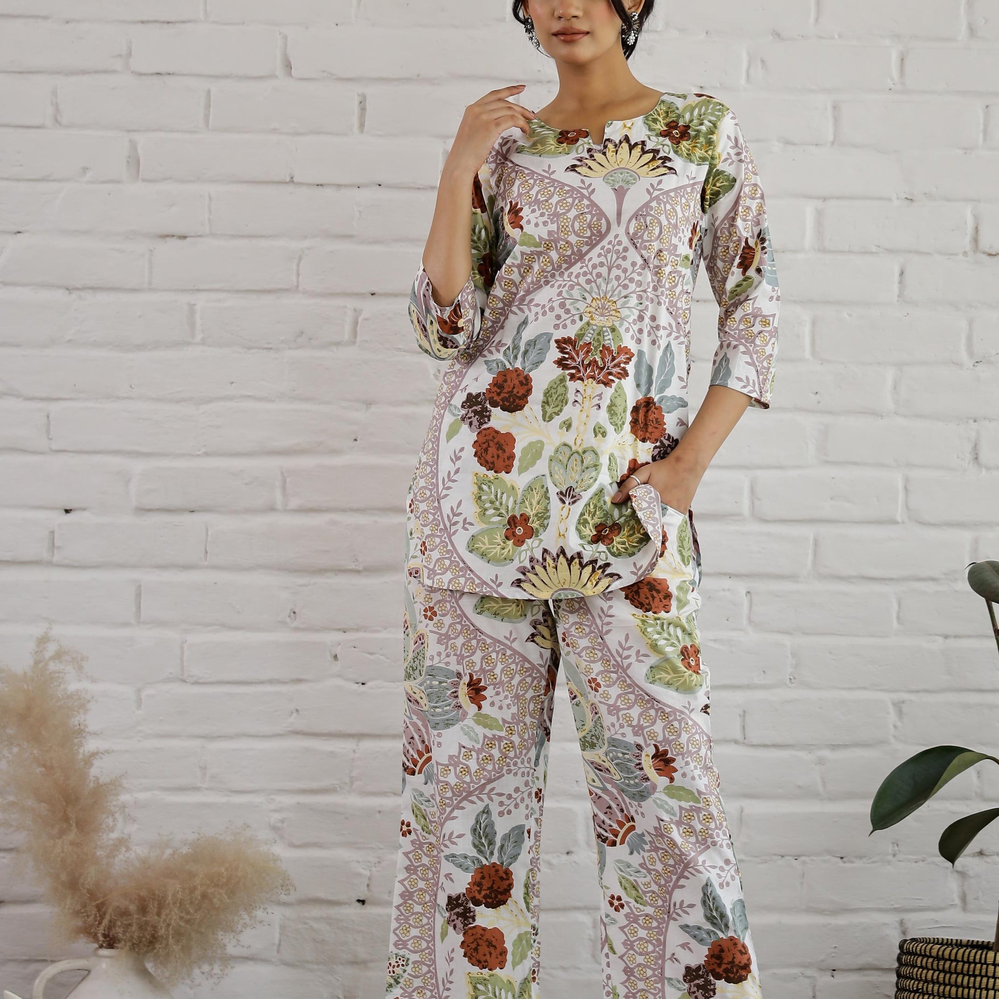 Cotton Printed Co-ord Set | Co-Ord Set | Shop stylish women's clothing online at Label Flavia |