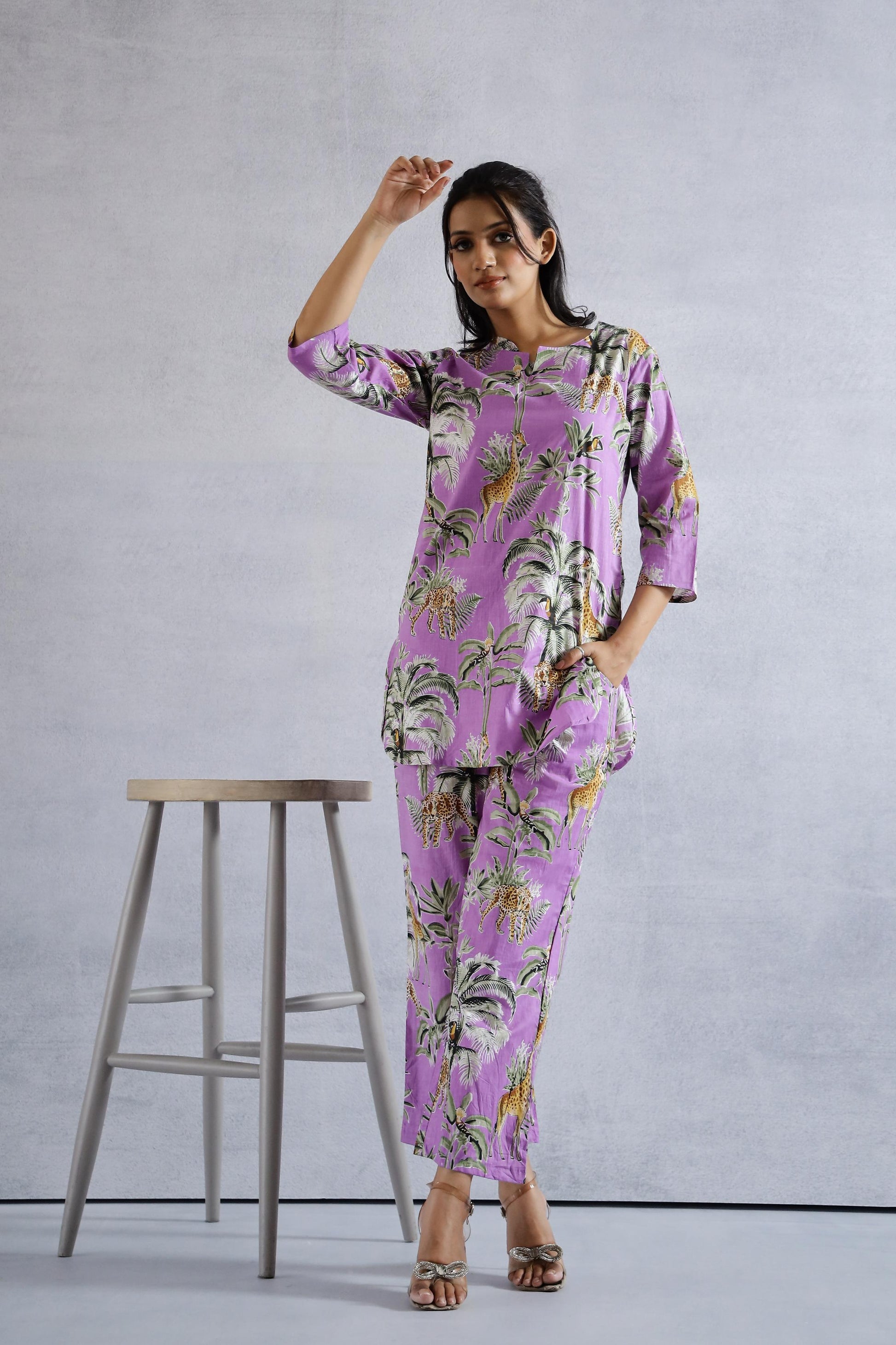 Cotton Printed Co-ord Set | Co-Ord Set | Shop stylish women's clothing online at Label Flavia |