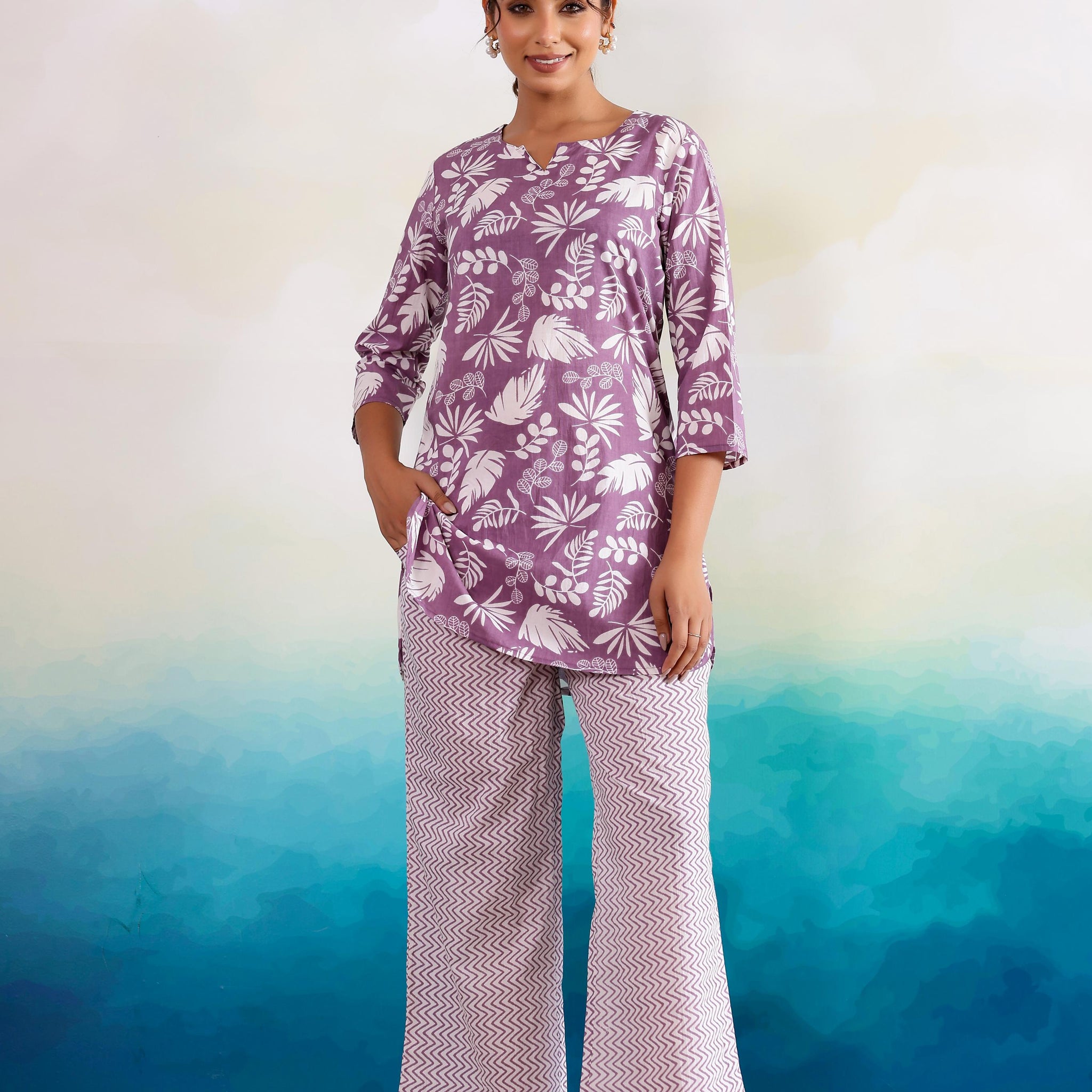 Cotton Printed Co-ord Set | Co-Ord Set | Shop stylish women's clothing online at Label Flavia |