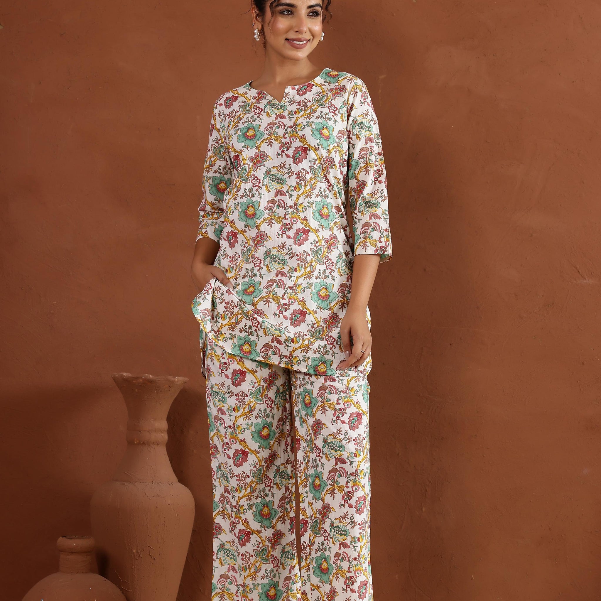 Cotton Printed Co-ord Set | Co-Ord Set | Shop stylish women's clothing online at Label Flavia |