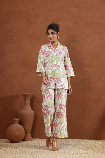 Cotton Printed Co-ord Set | Co-Ord Set | Shop stylish women's clothing online at Label Flavia |