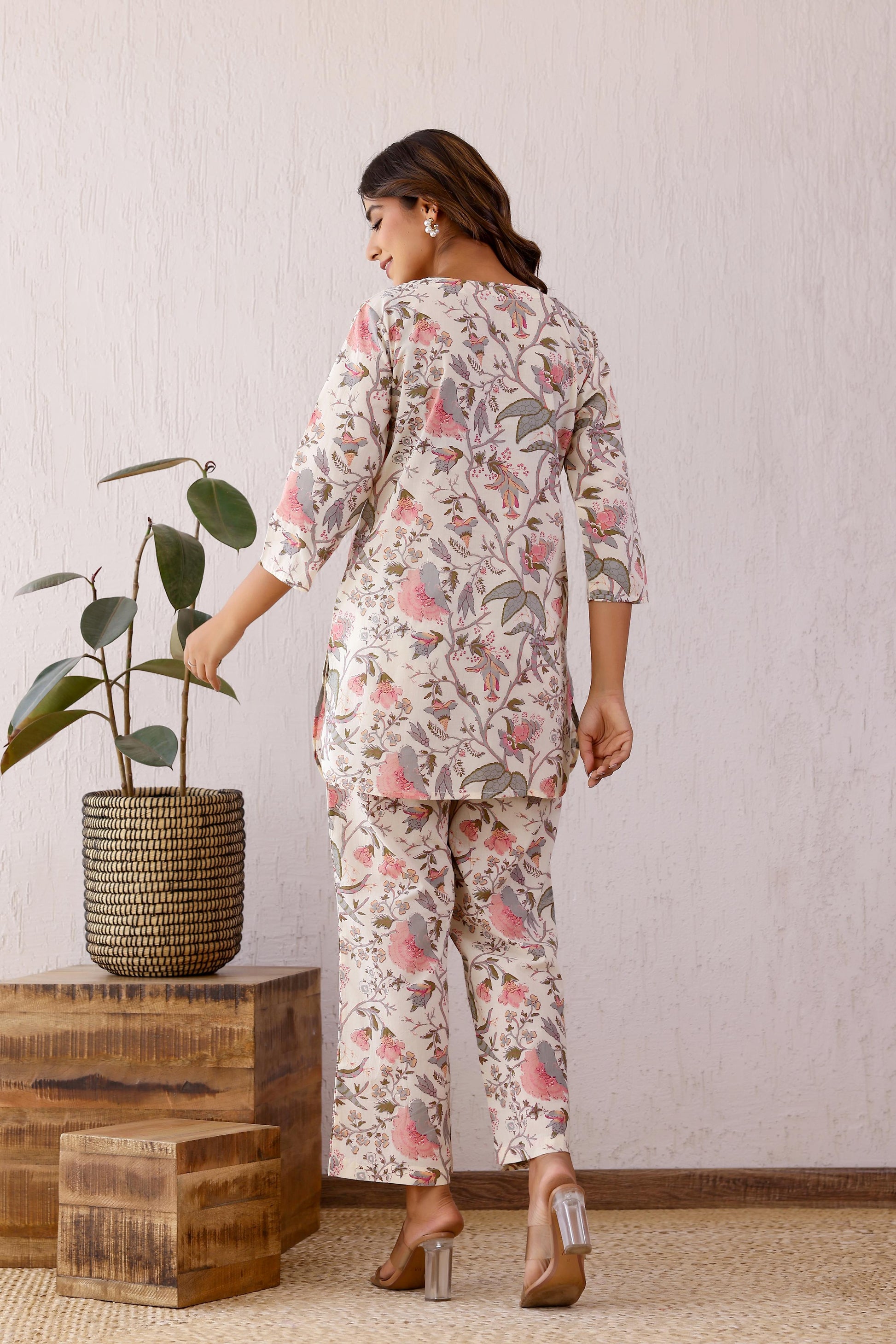 Yuree Cotton Printed Co-ord Set | Co-Ord Set | Shop stylish women's clothing online at Label Flavia |