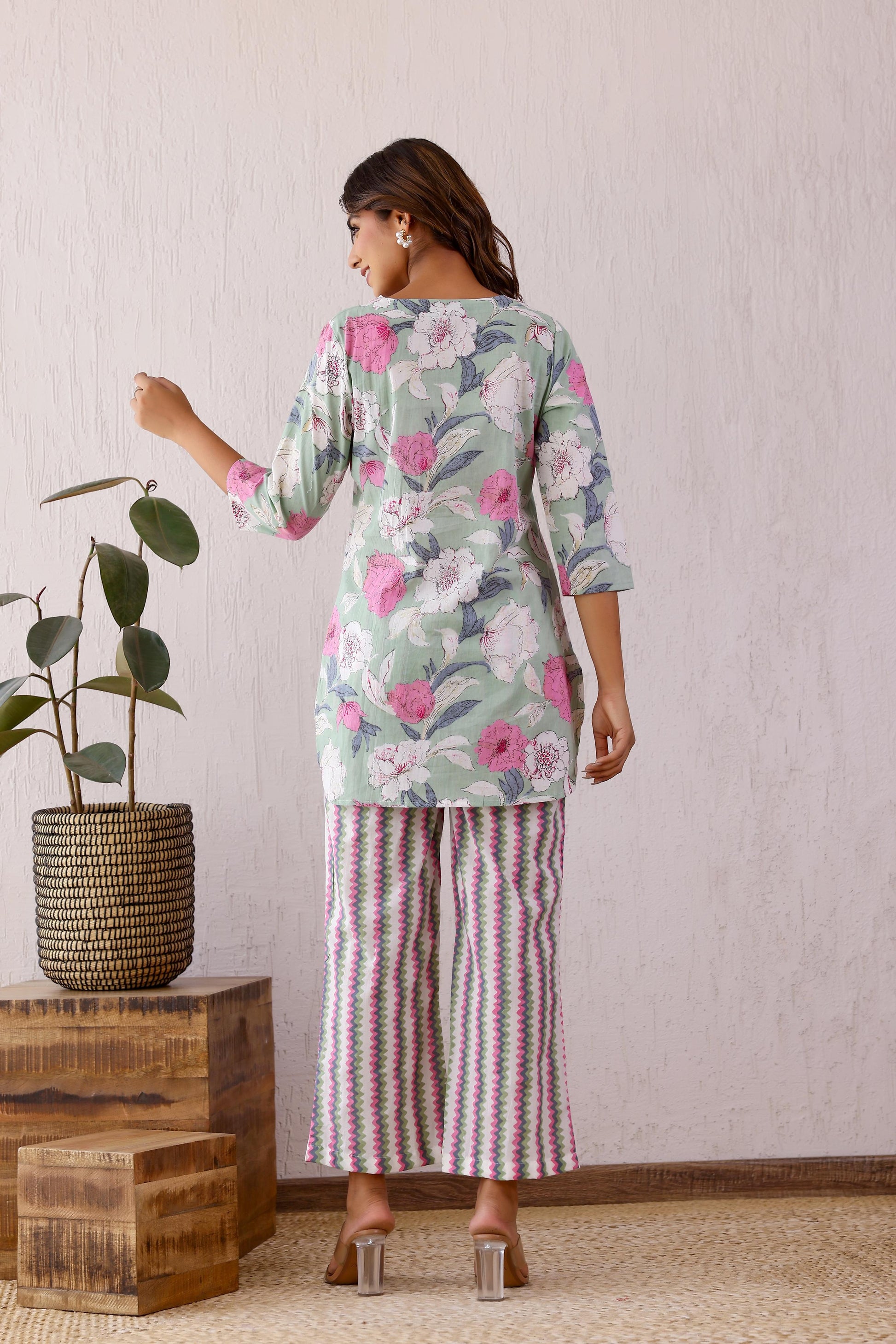 Cotton Printed Co-ord Set | Co-Ord Set | Shop stylish women's clothing online at Label Flavia |