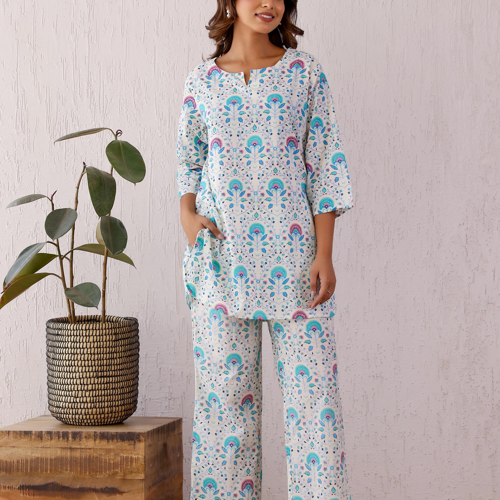 Cotton Printed Co-ord Set | Co-Ord Set | Shop stylish women's clothing online at Label Flavia |