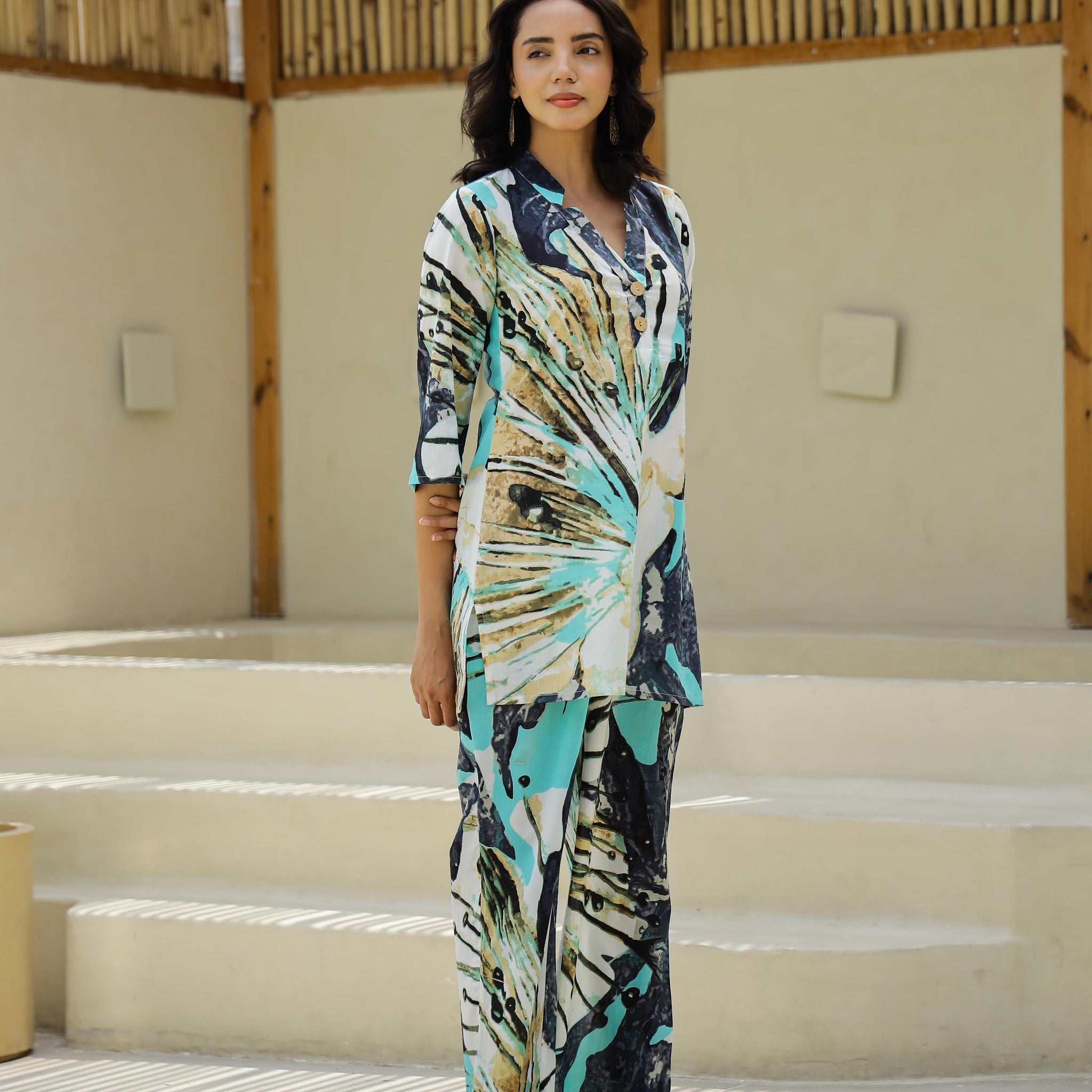 Cotton Printed Co-ord Set | Co-Ord Set | Shop stylish women's clothing online at Label Flavia |