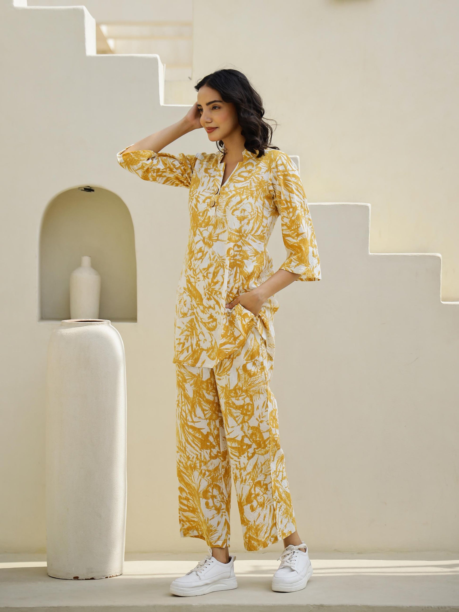 Cotton Printed Co-ord Set | Co-Ord Set | Shop stylish women's clothing online at Label Flavia |