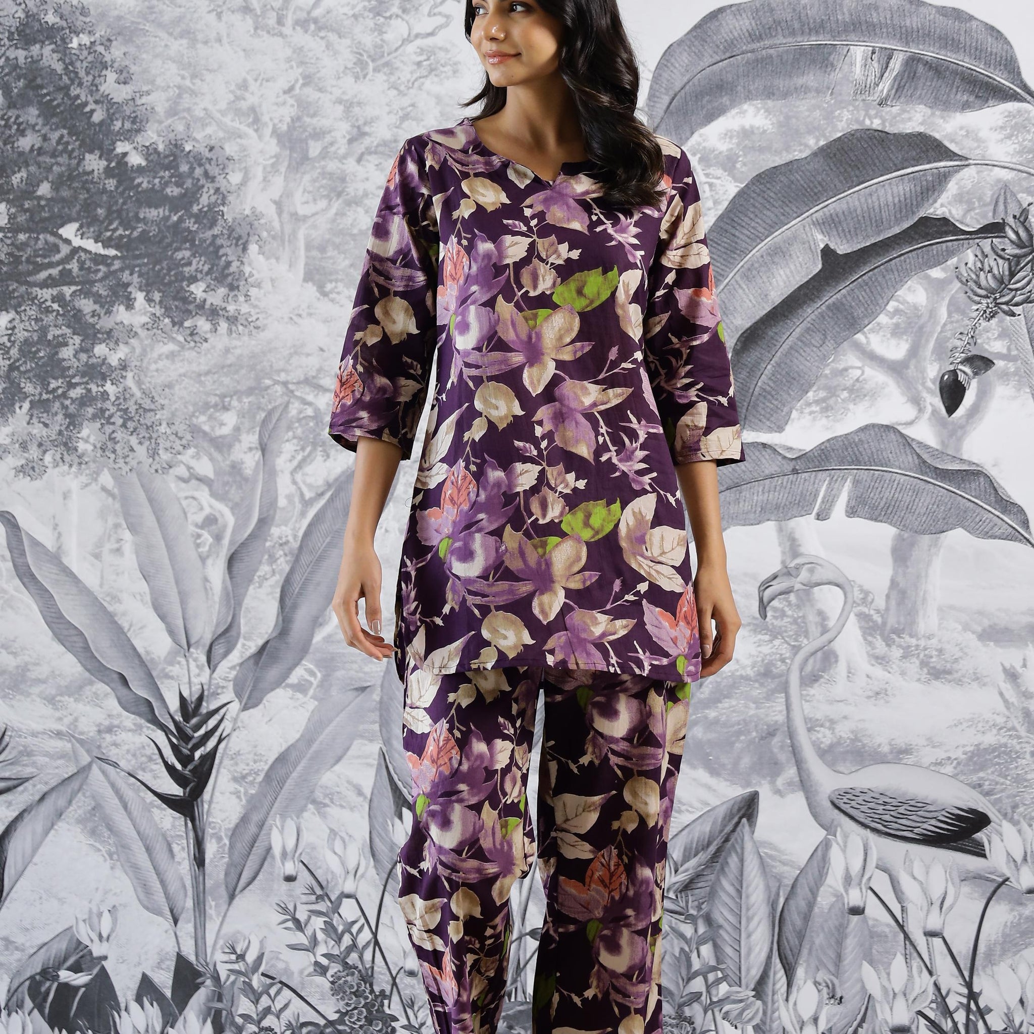 Cotton Printed Co-ord Set | Co-Ord Set | Shop stylish women's clothing online at Label Flavia |