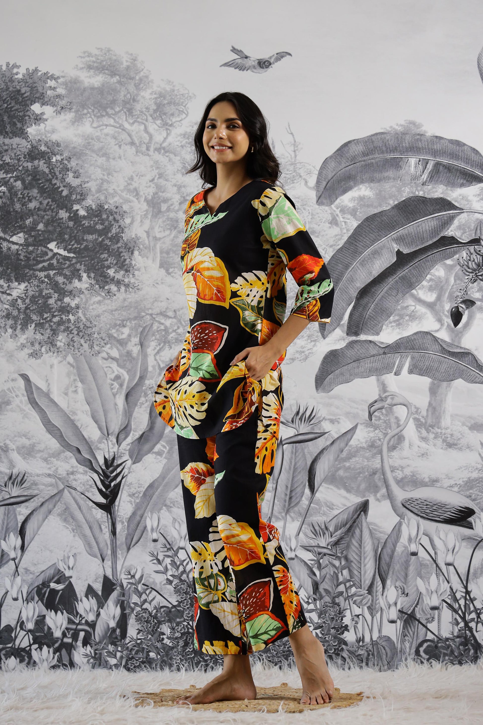 Cotton Printed Co-ord Set | Co-Ord Set | Shop stylish women's clothing online at Label Flavia |