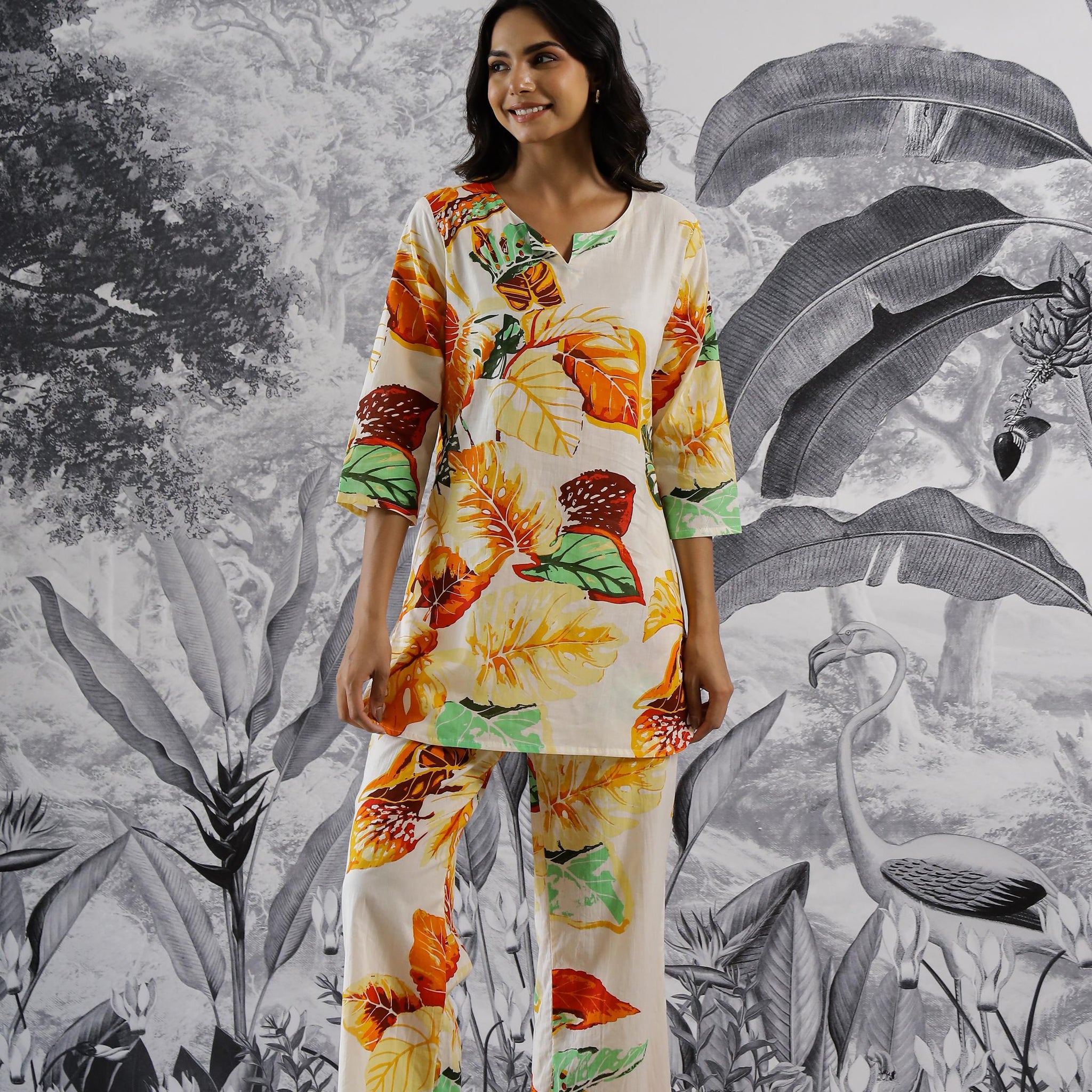 Cotton Printed Co-ord Set | Co-Ord Set | Shop stylish women's clothing online at Label Flavia |