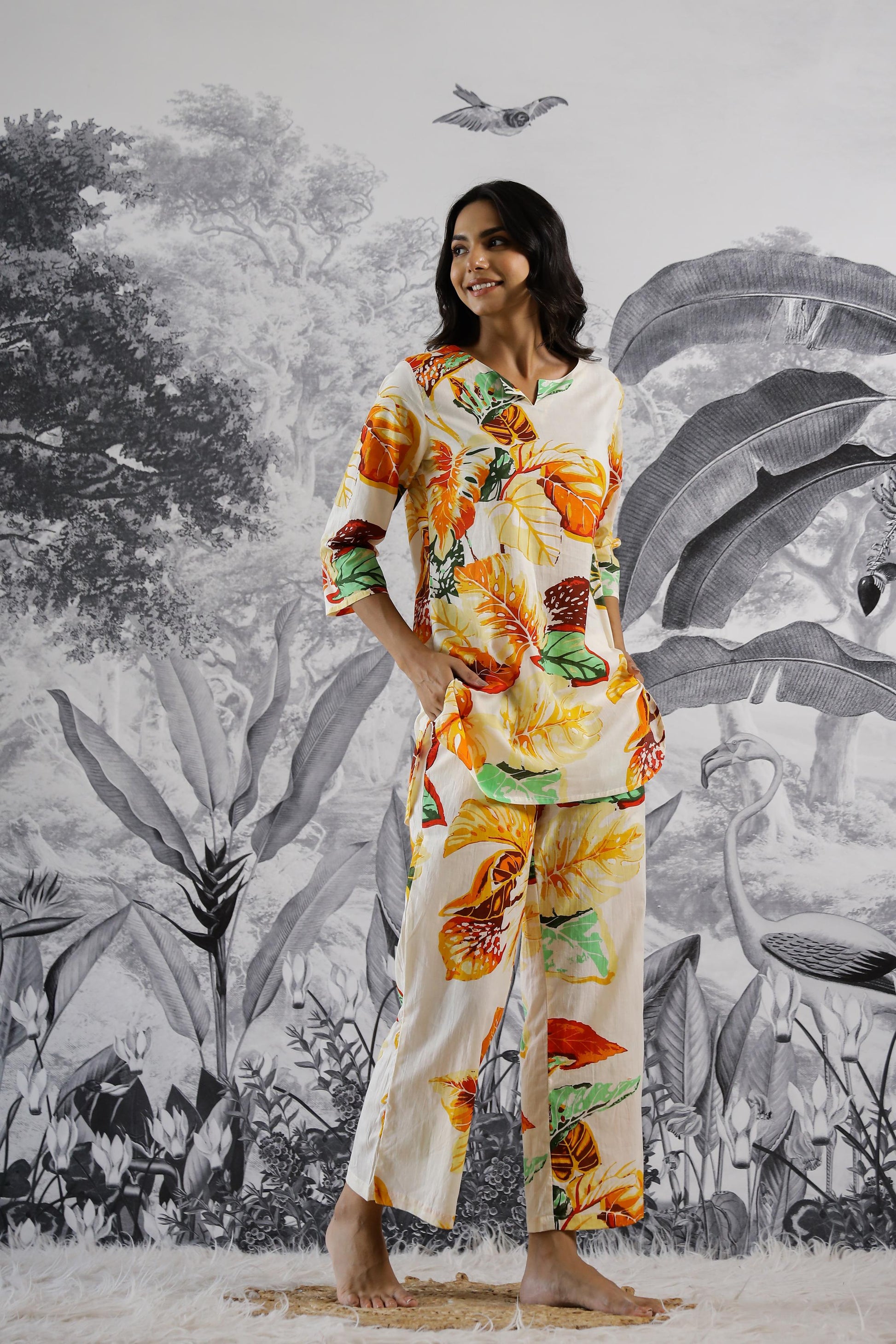 Cotton Printed Co-ord Set | Co-Ord Set | Shop stylish women's clothing online at Label Flavia |