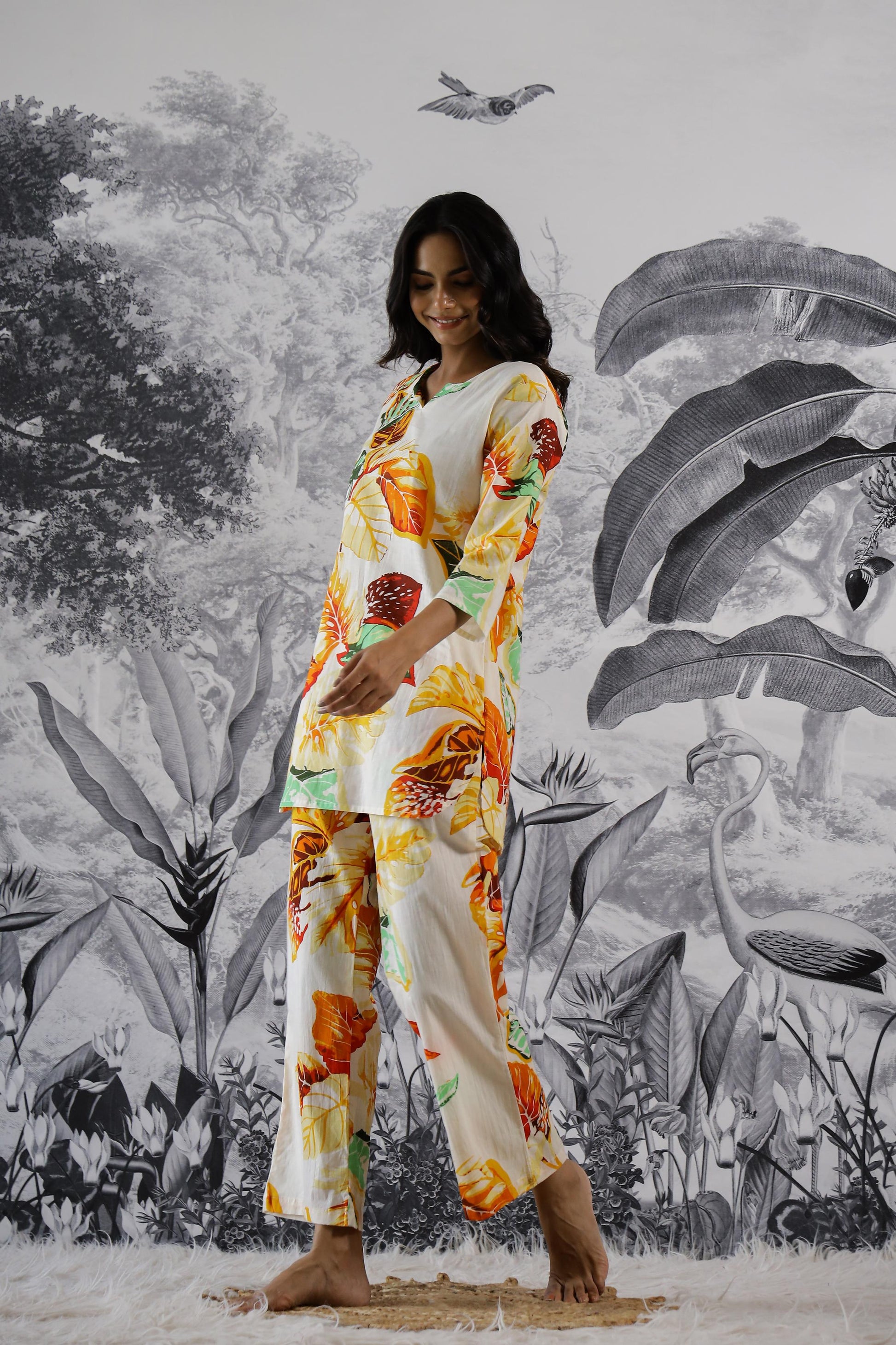 Cotton Printed Co-ord Set | Co-Ord Set | Shop stylish women's clothing online at Label Flavia |