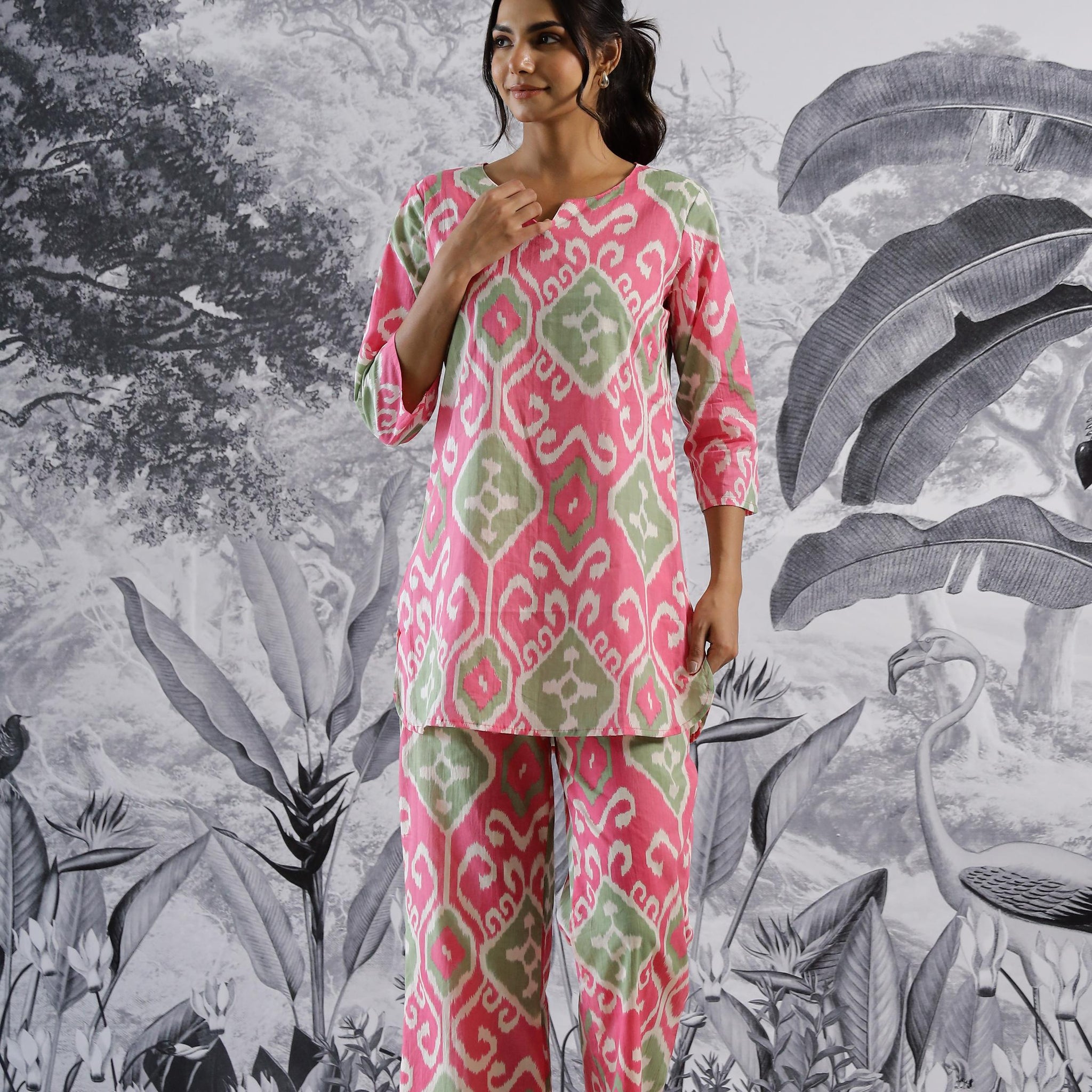 Cotton Printed Co-ord Set | Co-Ord Set | Shop stylish women's clothing online at Label Flavia |