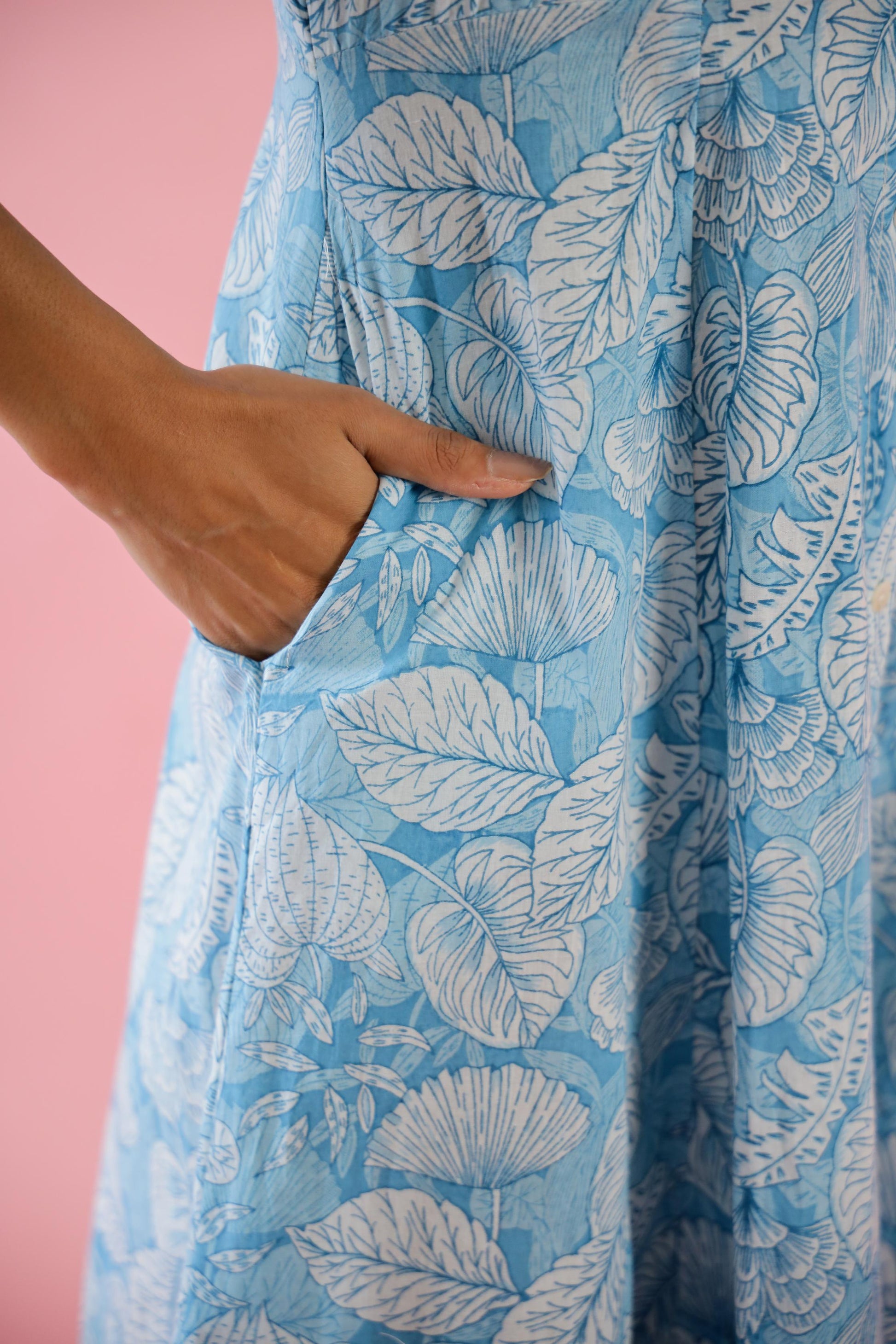 Cotton Printed Dress | A-Line Dress | Shop stylish women's clothing online at Label Flavia |