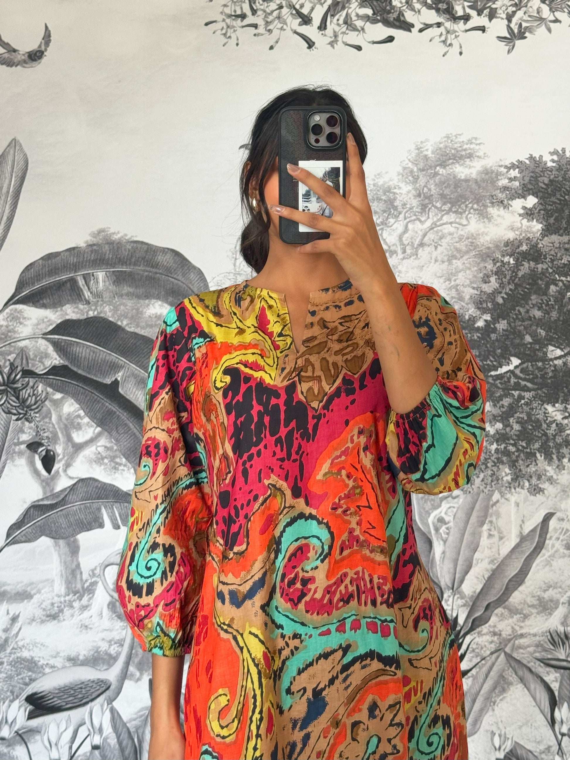 Cotton Printed Dress | A-Line Dress | Shop stylish women's clothing online at Label Flavia |