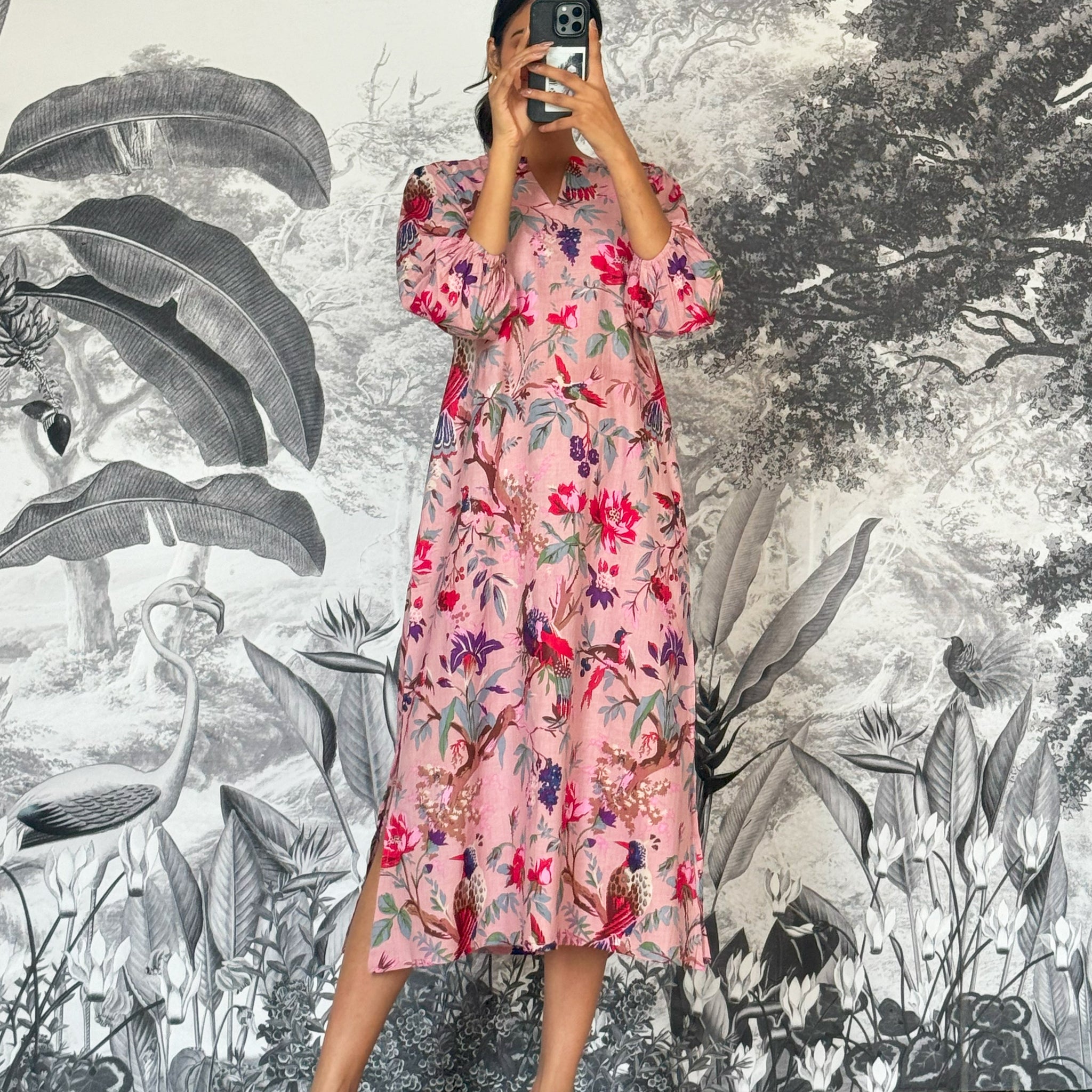 Cotton Printed Dress | A-Line Dress | Shop stylish women's clothing online at Label Flavia |