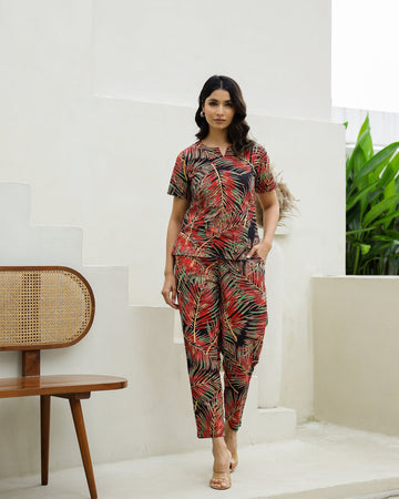 Cotton Printed Co-ord Set | Co-Ord Set | Shop stylish women's clothing online at Label Flavia |