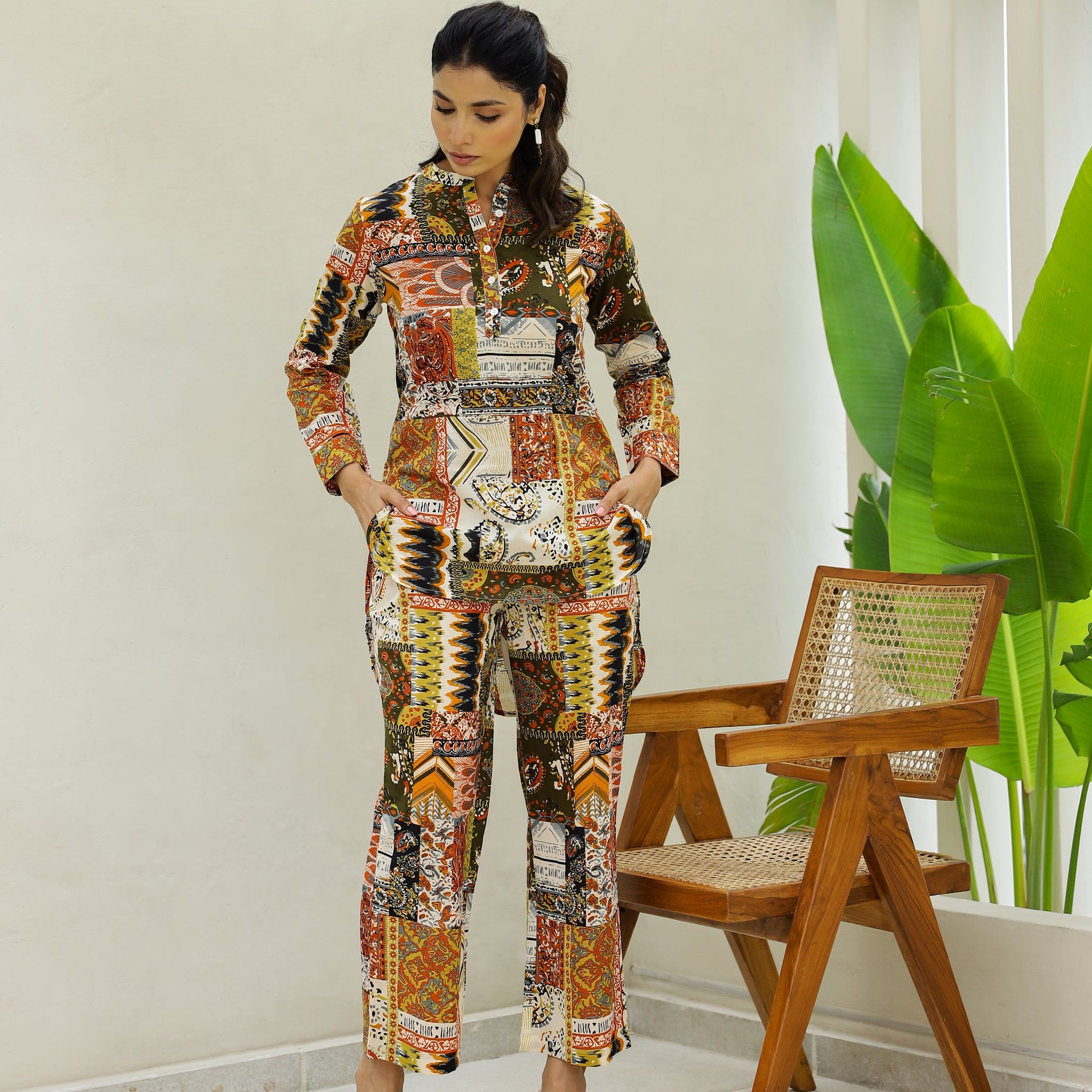 Cotton Printed Co-ord Set | Co-Ord Set | Shop stylish women's clothing online at Label Flavia |