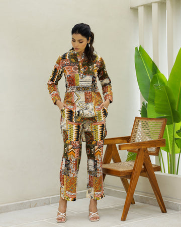 Cotton Printed Co-ord Set | Co-Ord Set | Shop stylish women's clothing online at Label Flavia |