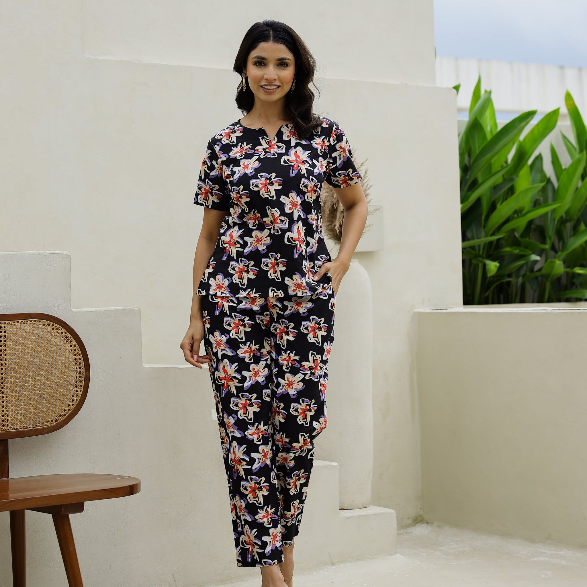 Cotton Printed Co-ord Set | Co-Ord Set | Shop stylish women's clothing online at Label Flavia |