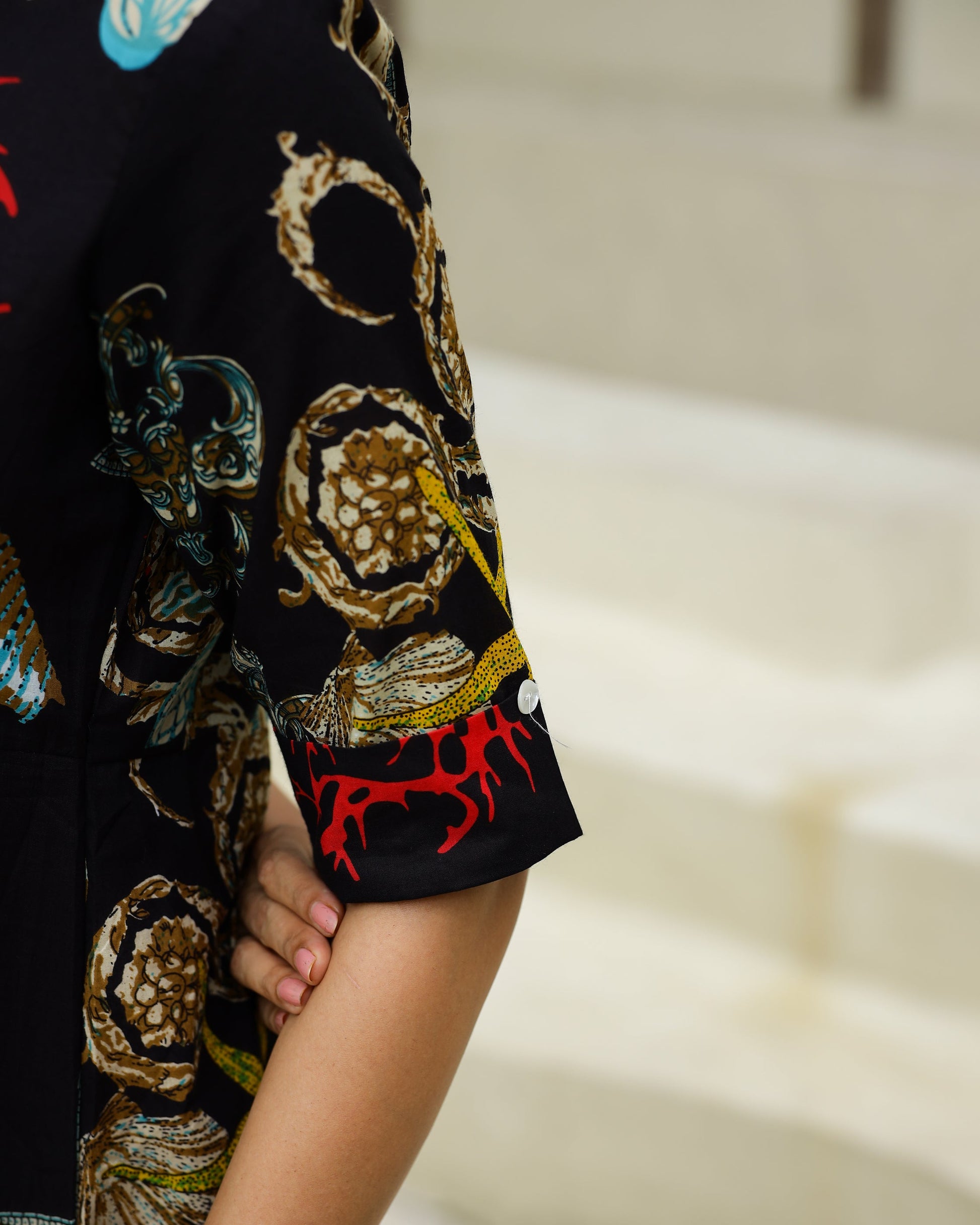 Cotton Printed Dress | A-Line Dress | Shop stylish women's clothing online at Label Flavia |