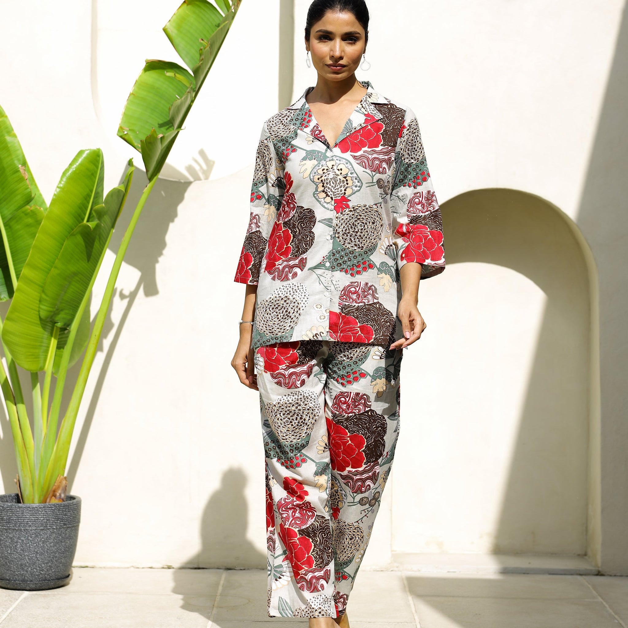 Cotton Printed Co-ord Set | Co-Ord Set | Shop stylish women's clothing online at Label Flavia |