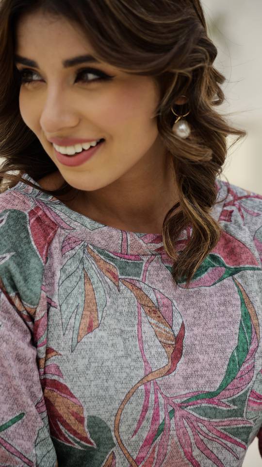 Floral Pashmina Woolen Co-ord Set - Warm & Stylish for Indian Women | Co-Ord Set | Shop stylish women's clothing online at Label Flavia |