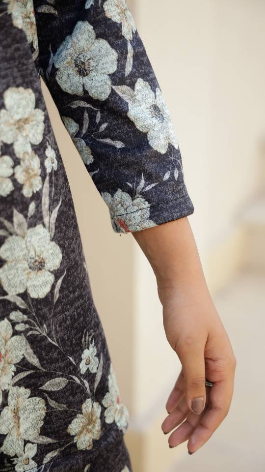 Floral Pashmina Woolen Co-ord Set for Indian Women – Cozy & Stylish | Co-Ord Set | Shop stylish women's clothing online at Label Flavia |