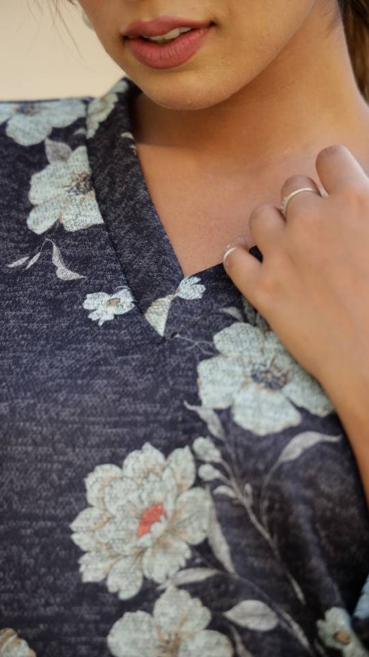 Floral Pashmina Woolen Co-ord Set for Indian Women – Cozy & Stylish | Co-Ord Set | Shop stylish women's clothing online at Label Flavia |