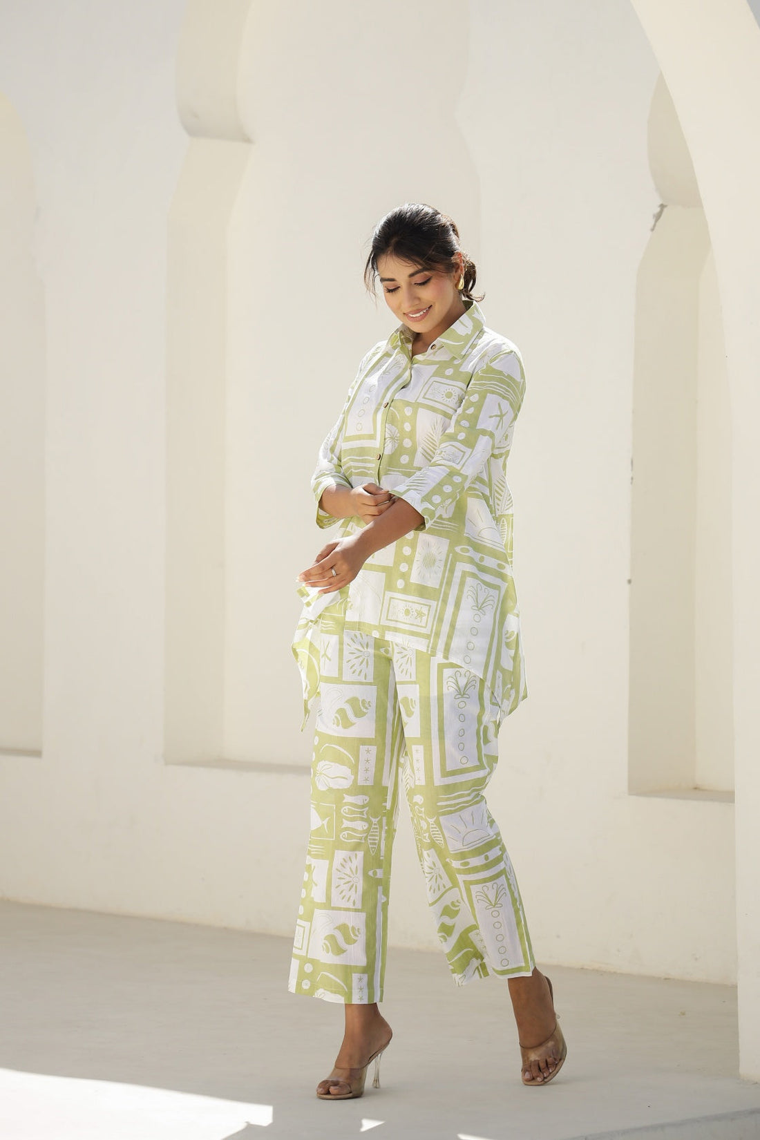 Chic Abstract Print Co-Ord Set