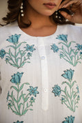 Elegant White Embroidered Co-Ord Set – Timeless & Sophisticated Three-Piece Combo Set | Label Fushia |