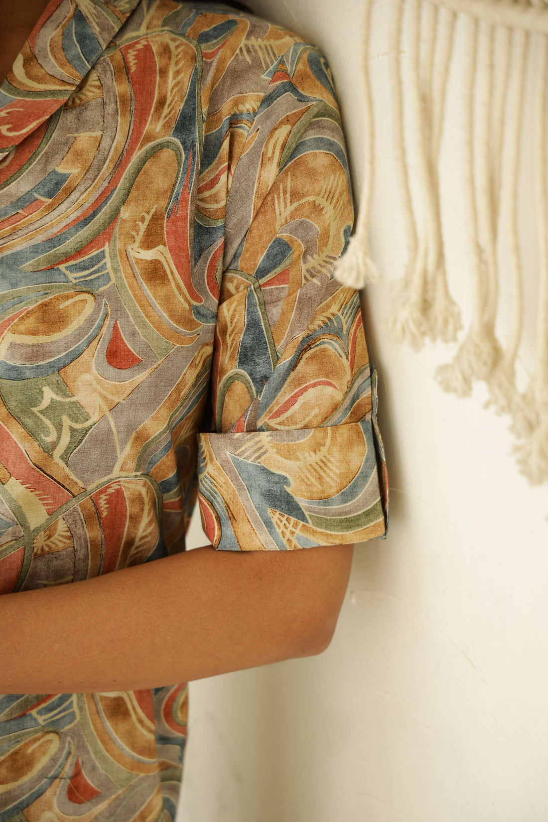 Beige Paisley Printed Cotton Kurta Set – Breezy & Elegant