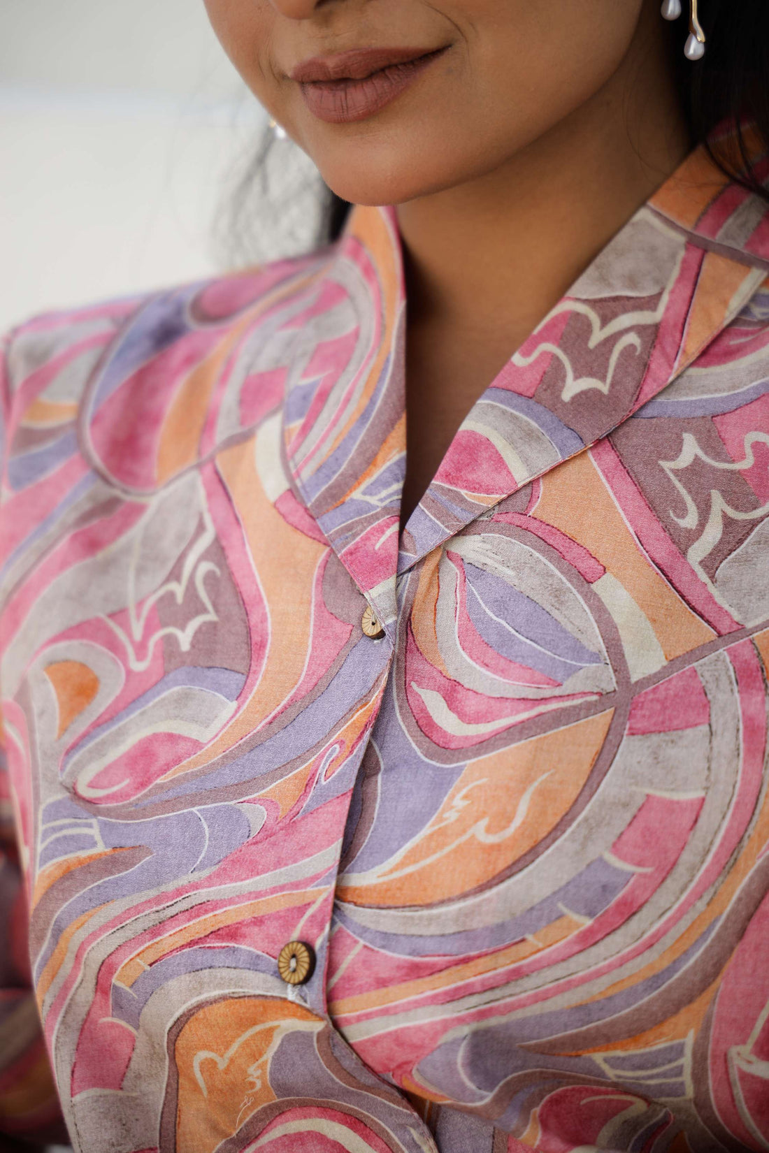 Pink Paisley Printed Cotton Kurta Set – Breezy & Elegant