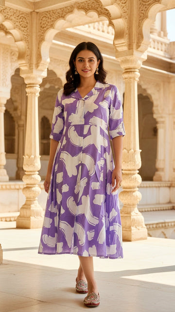 Cotton Printed Dress