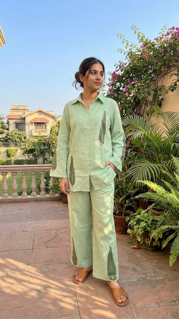 Sage Fern – Cotton Co-Ord Set