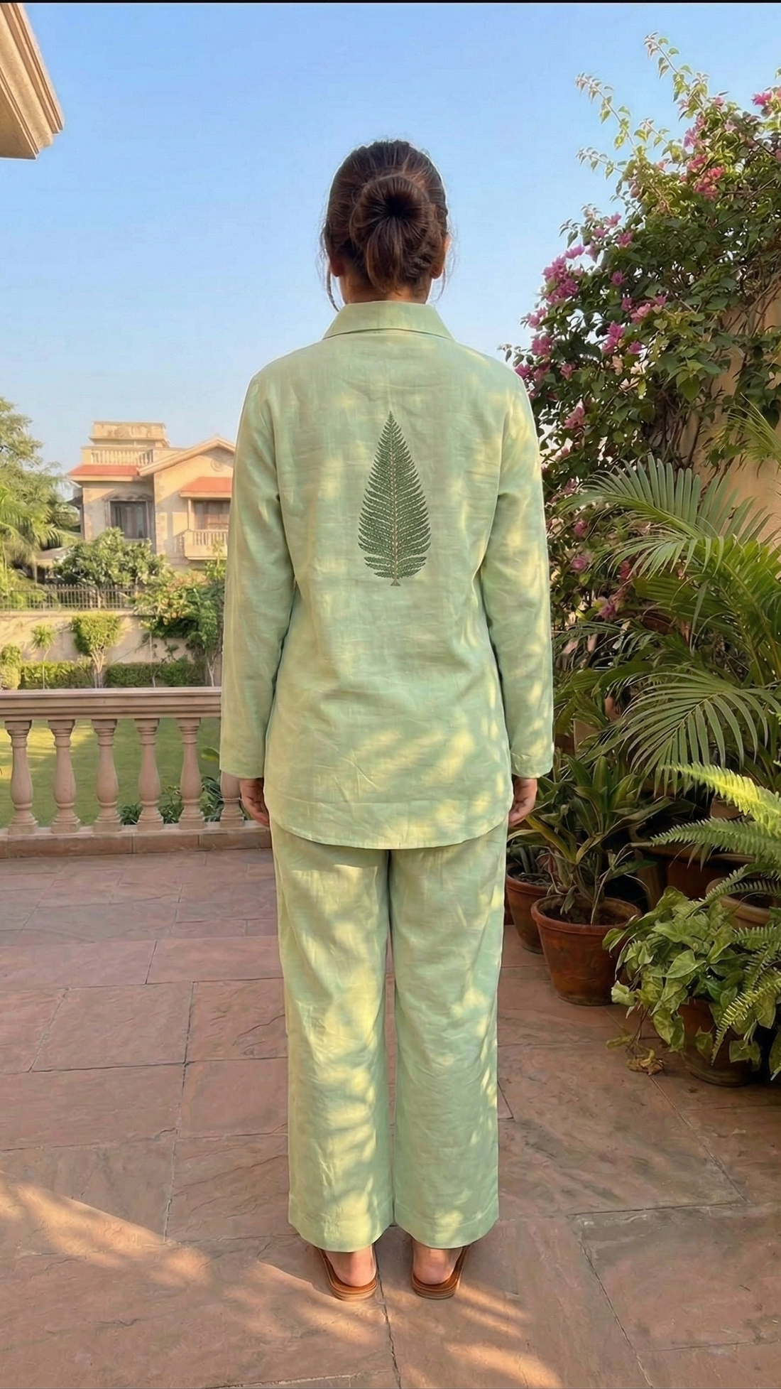 Sage Fern – Cotton Co-Ord Set
