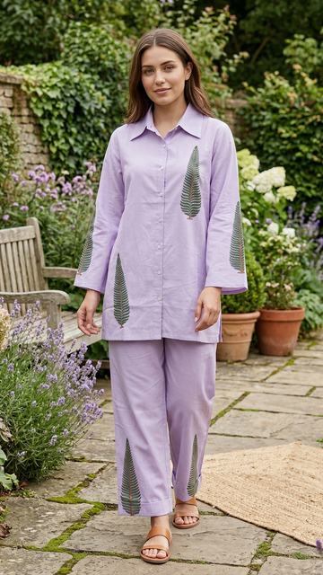 Lilac Fern Poetry Co-ord Set
