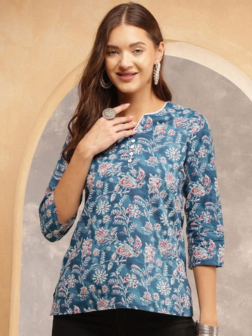 Printed Cotton Tunic – Modern Fit, Timeless Prints