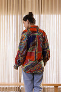 Women's Multi-Color Paisley Shirt - Vibrant & Bold | Women's Shirt | Shop stylish women's clothing online at Label Flavia |
