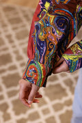 Women's Multi-Color Paisley Shirt - Vibrant & Bold | Women's Shirt | Shop stylish women's clothing online at Label Flavia |