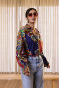 Women's Multi-Color Paisley Shirt - Vibrant & Bold | Women's Shirt | Shop stylish women's clothing online at Label Flavia |