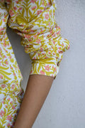 Women's Yellow Floral Shirt - Bright & Cheerful | Women's Shirt | Shop stylish women's clothing online at Label Flavia |