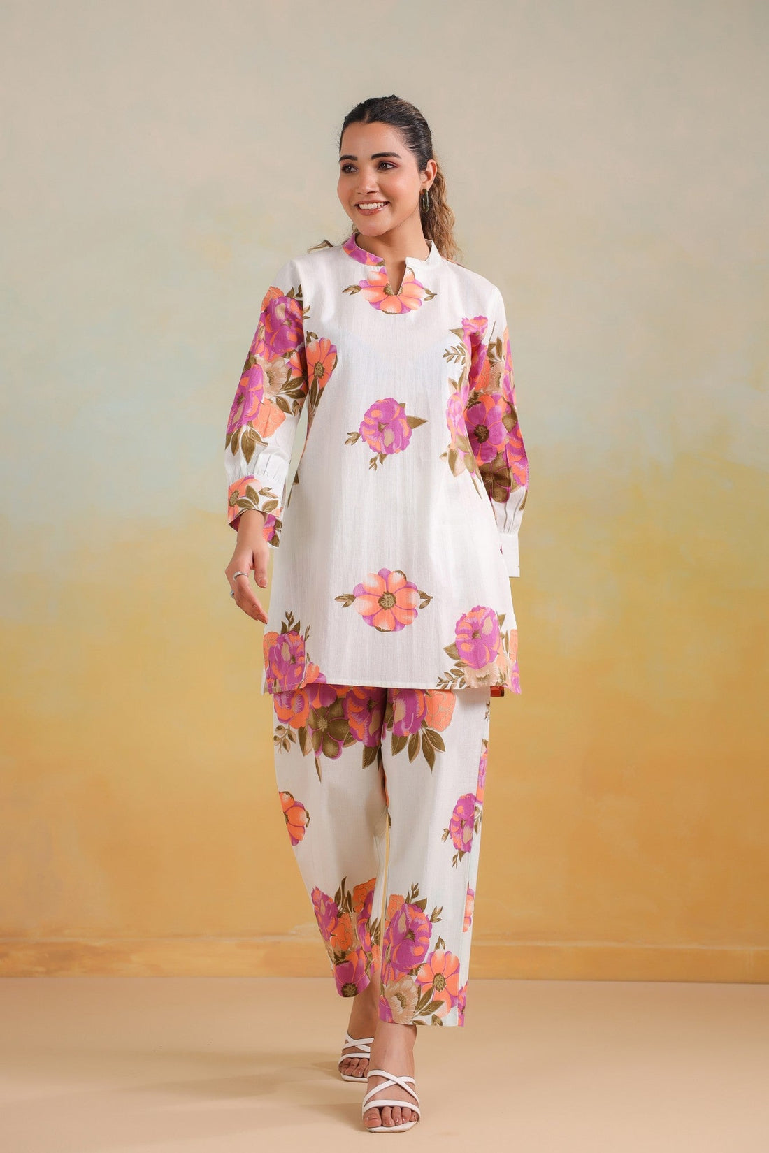 Elegant Floral Co-ord Set – Sophisticated & Timeless Style